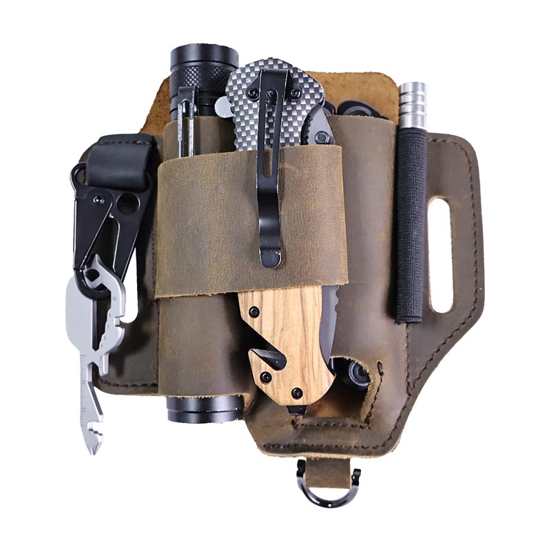 กระเป๋าคาดเอวหนังแท้ยุทธวิธีกร - Leatherwork Knife Sheath บทวิจารณ์และราคา