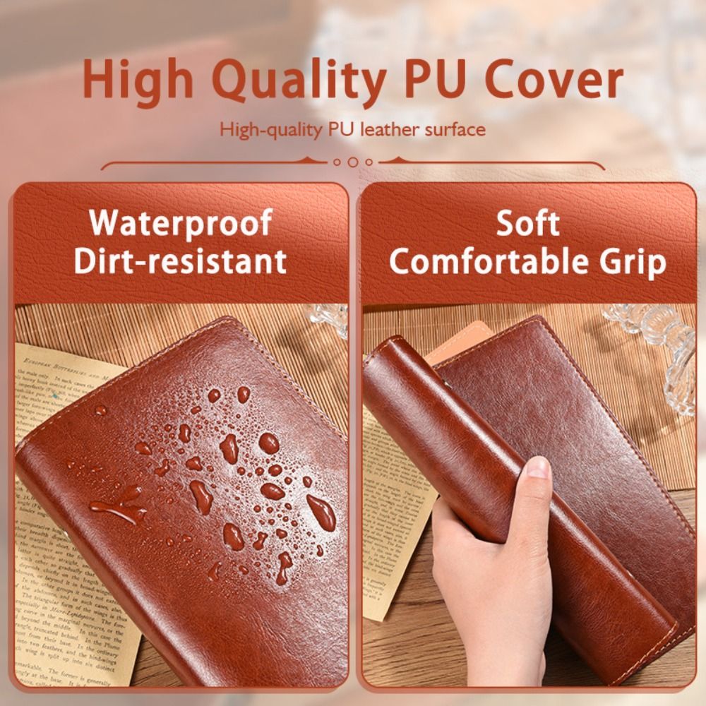 สมุดโน้ตแบบถอดได้ A5/A6 ปกหนัง - Leather Work Notebook บทวิจารณ์และราคา