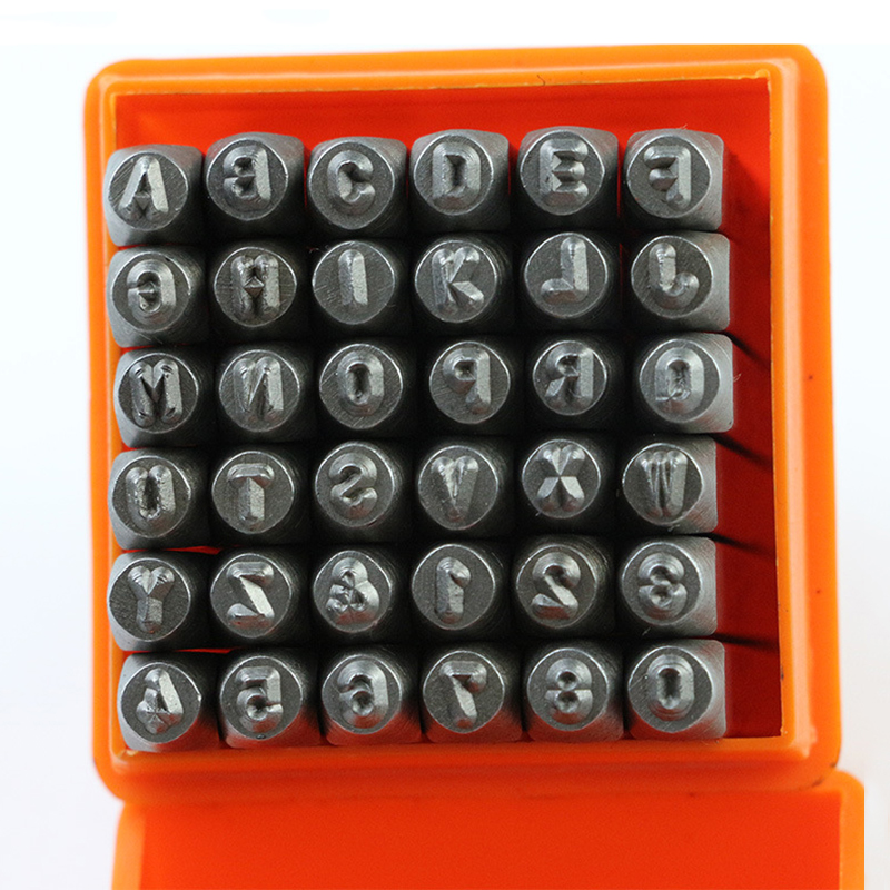 36 Pcs Punch สแตนเลสจำนวนจดหมา - Leatherwork Accessories บทวิจารณ์และราคา