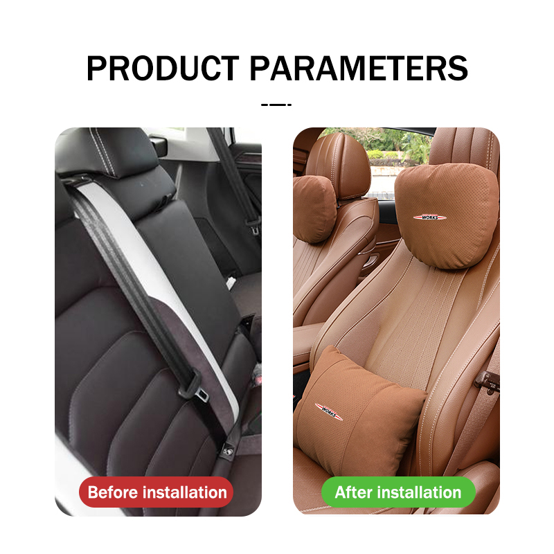 หมอนรองคอและหลังสำหรับเบาะรถยน - Leather Work For Car บทวิจารณ์และราคา