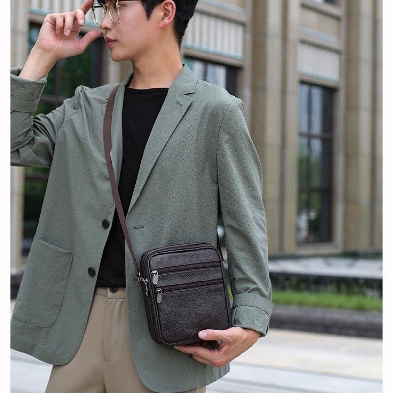 กระเป๋าสะพายไหล่ผู้ชาย กระเป๋า - Leather Work Bag Men บทวิจารณ์และราคา