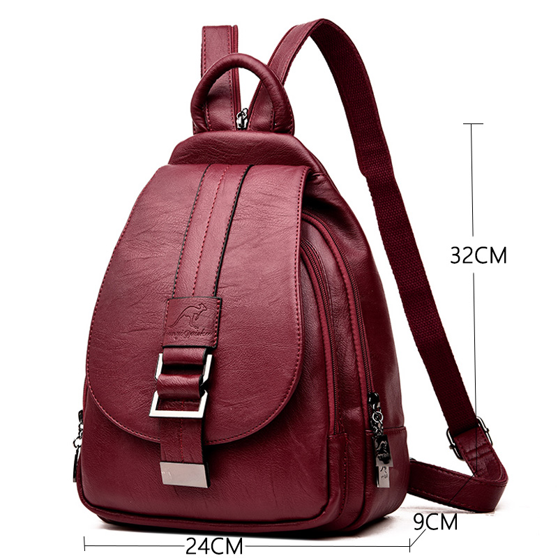 ออกแบบกระเป๋าเป้สะพายหลังผู้หญ - Leather Work Backpack บทวิจารณ์และราคา