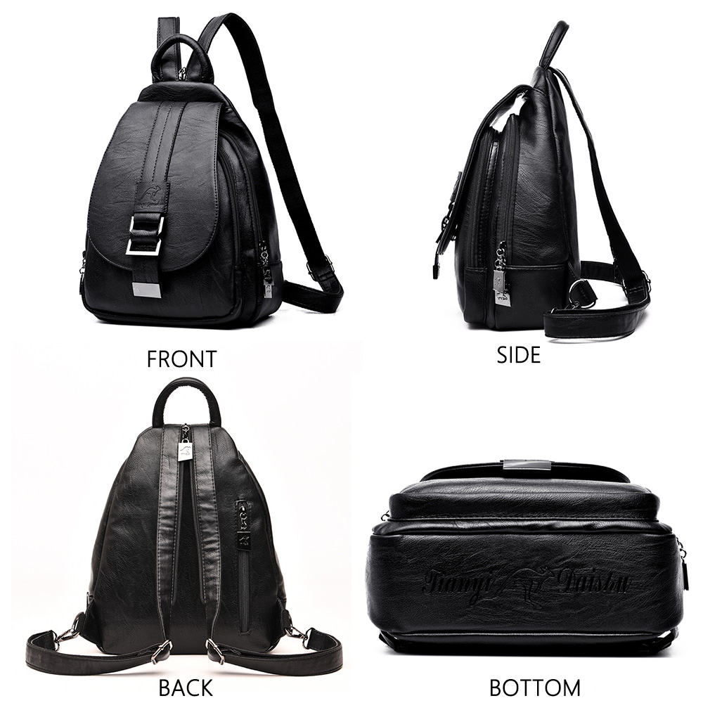 ออกแบบกระเป๋าเป้สะพายหลังผู้หญ - Leather Work Backpack บทวิจารณ์และราคา