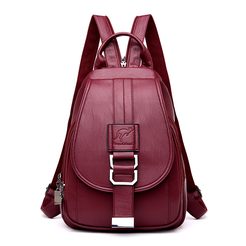 กระเป๋าเป้ผู้หญิง6สีฮอตเป้หนัง - Leather Work Backpack บทวิจารณ์และราคา