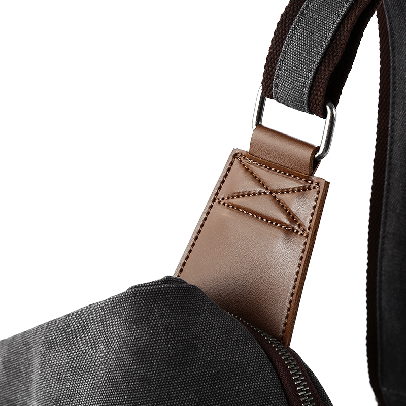 กระเป๋าสะพายข้างผ้าแคนวาสสไตล์ - Leather Work Backpack บทวิจารณ์และราคา