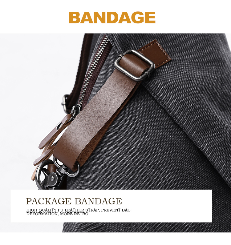 กระเป๋าสะพายข้างผ้าแคนวาสสไตล์ - Leather Work Backpack บทวิจารณ์และราคา