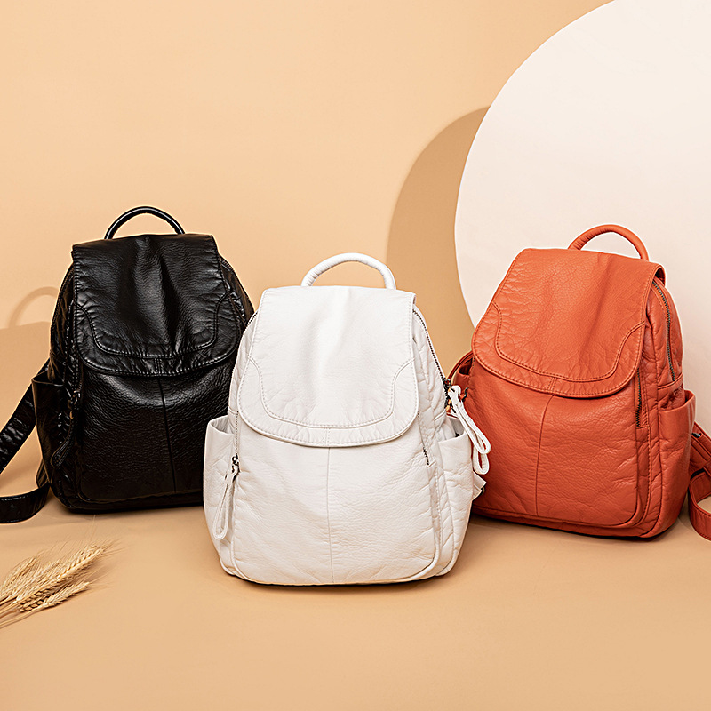 กระเป๋าเป้สะพายหลังสำหรับผู้หญ - Leather Work Backpack บทวิจารณ์และราคา