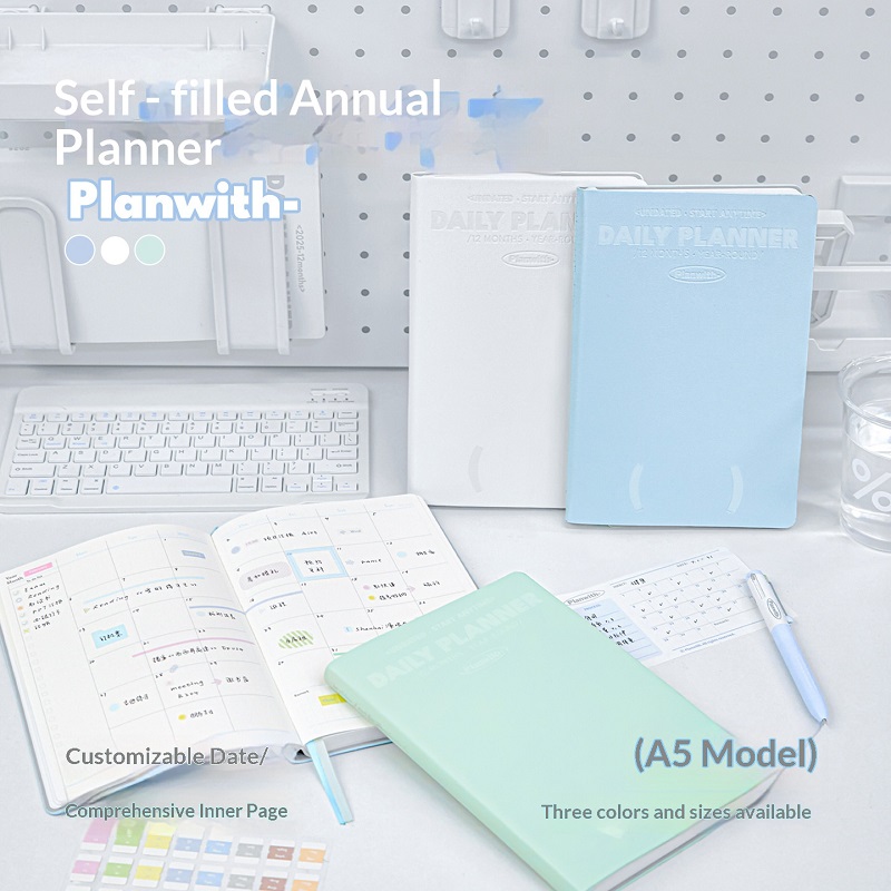 สมุดวางแผนรายปีแบบมีวันที่ในตั - Leather Work Notebook บทวิจารณ์และราคา