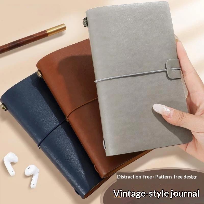 สมุดโน้ตปกอ่อนหนัง PU วินเทจแบ - Leather Work Notebook บทวิจารณ์และราคา