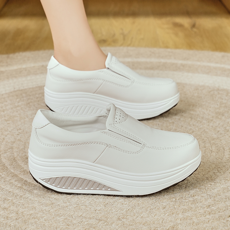 รองเท้าผู้หญิง ฤดูใบไม้ผลิ หนั - Leather Work Flats Women บทวิจารณ์และราคา