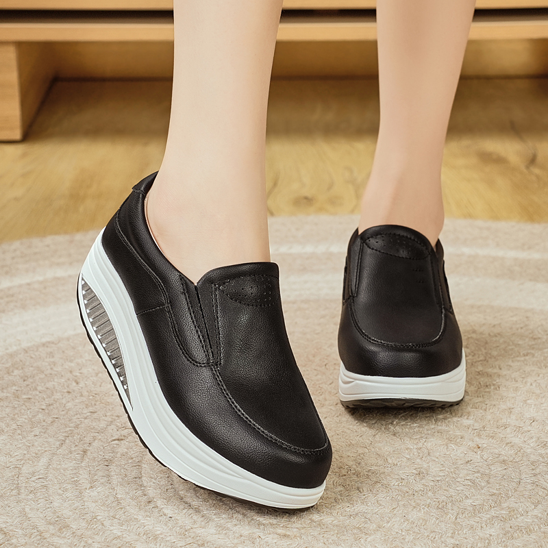รองเท้าผู้หญิง ฤดูใบไม้ผลิ หนั - Leather Work Flats Women บทวิจารณ์และราคา