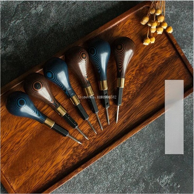 Awl เข็มเปลี่ยนได้หนังเครื่องม - Leatherwork Needles บทวิจารณ์และราคา