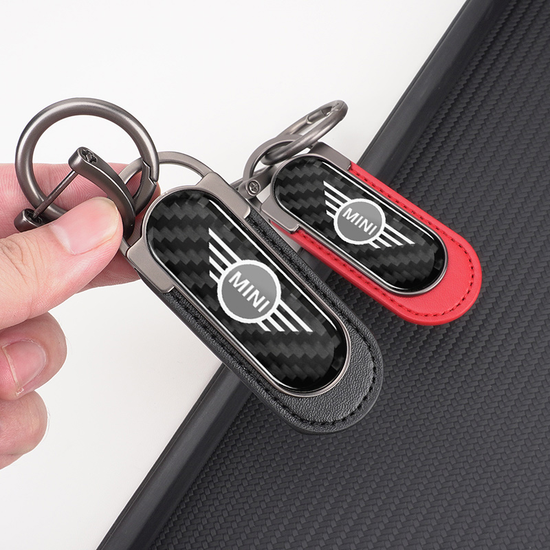 พวงกุญแจรถยนต์หนังโลหะคาร์บอนไ - Leather Work For Car บทวิจารณ์และราคา