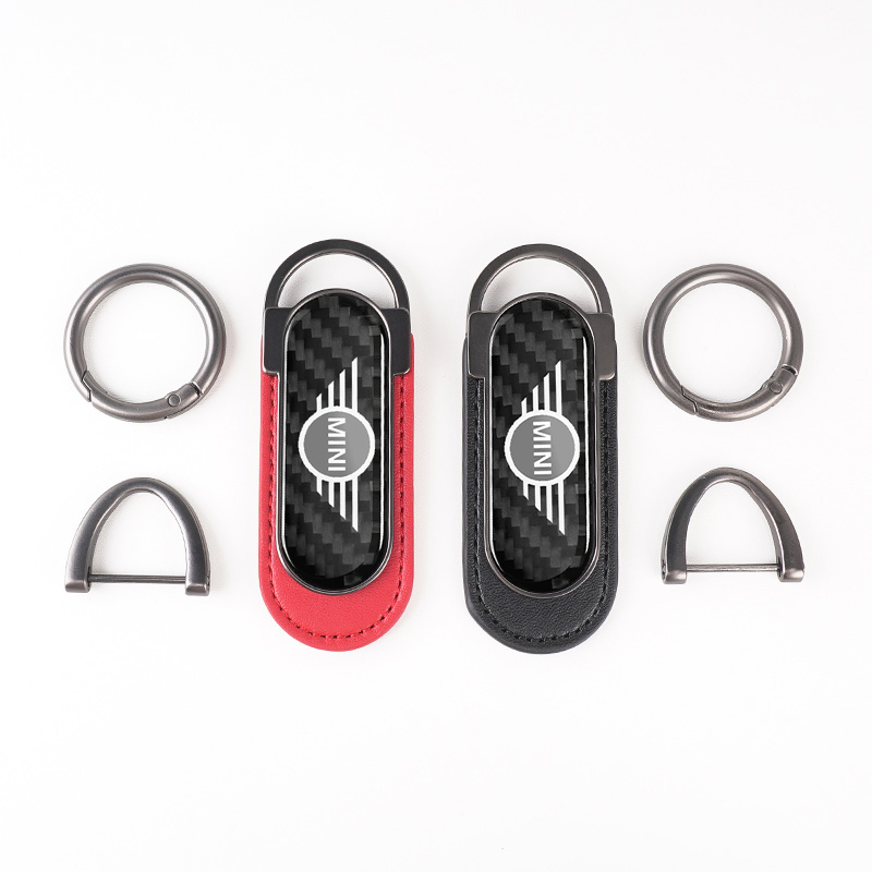 พวงกุญแจรถยนต์หนังโลหะคาร์บอนไ - Leather Work For Car บทวิจารณ์และราคา