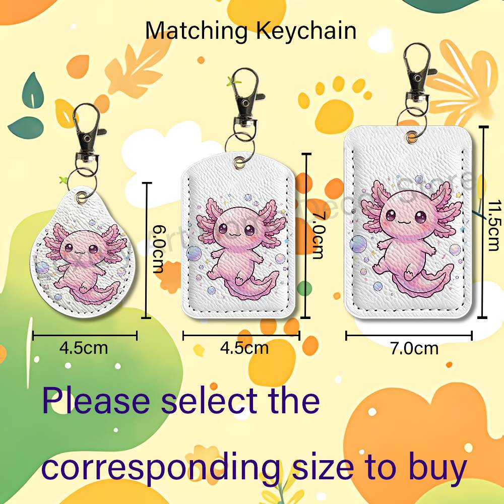 พวงกุญแจการ์ตูน A-Axolotl สีชม - Leather Works บทวิจารณ์และราคา