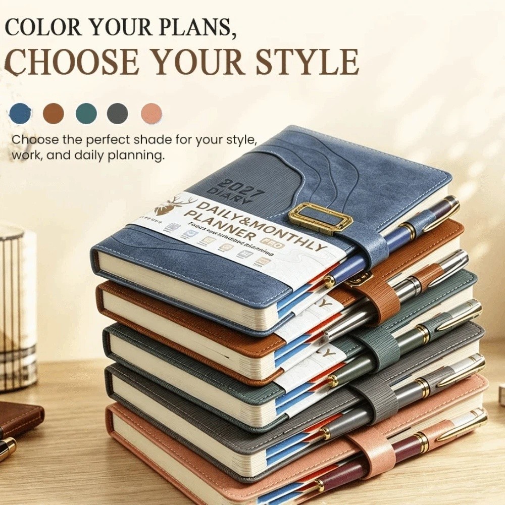 สมุดบันทึกตารางงานแบบหนา รุ่น  - Leather Work Notebook บทวิจารณ์และราคา