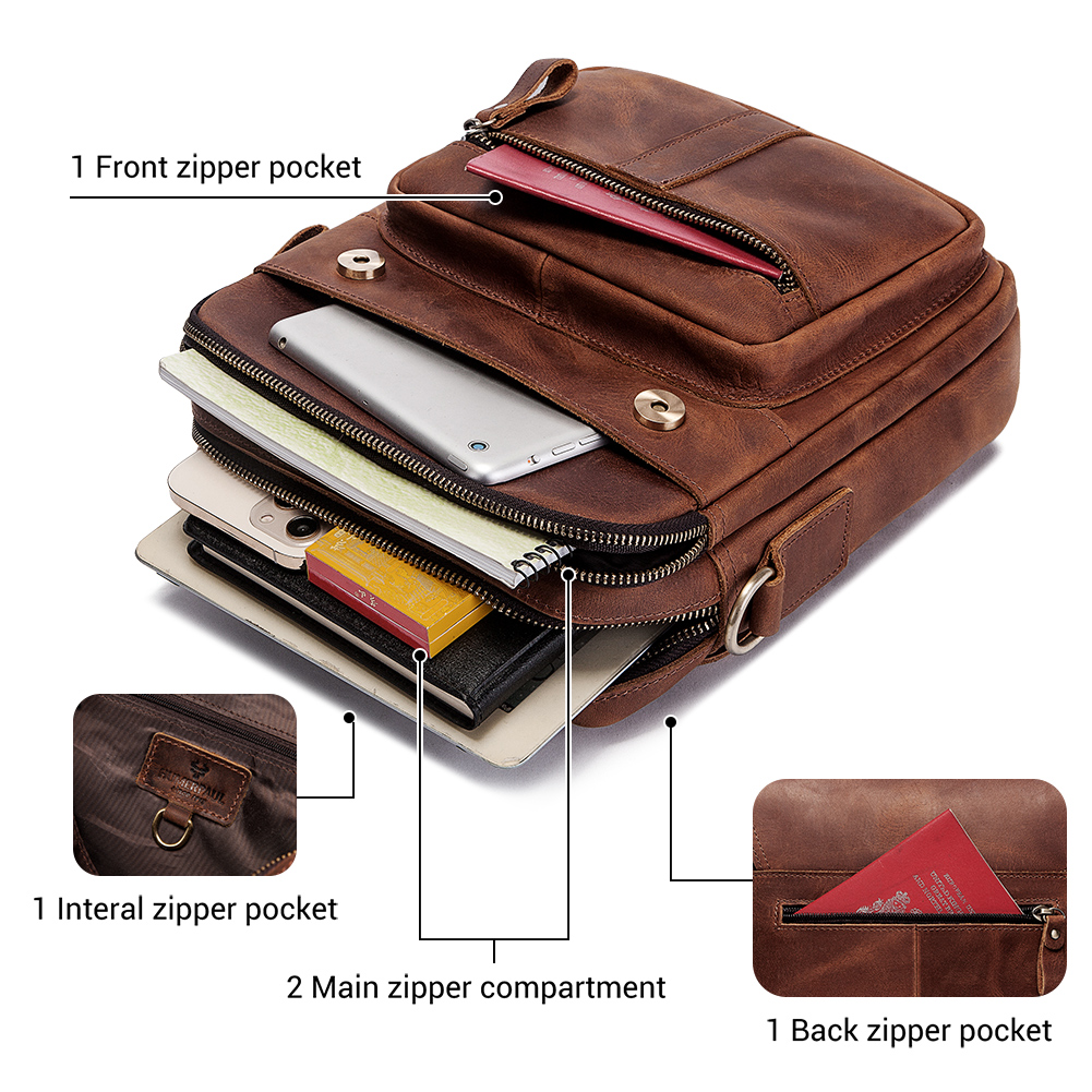 HUMERPAUL ของแท้หนังผู้ชายกระเ - Leather Work Bag Men บทวิจารณ์และราคา