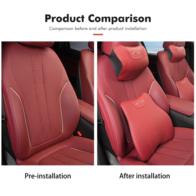 ชุดรองรับศีรษะและหลังสำหรับรถย - Leather Work For Car บทวิจารณ์และราคา