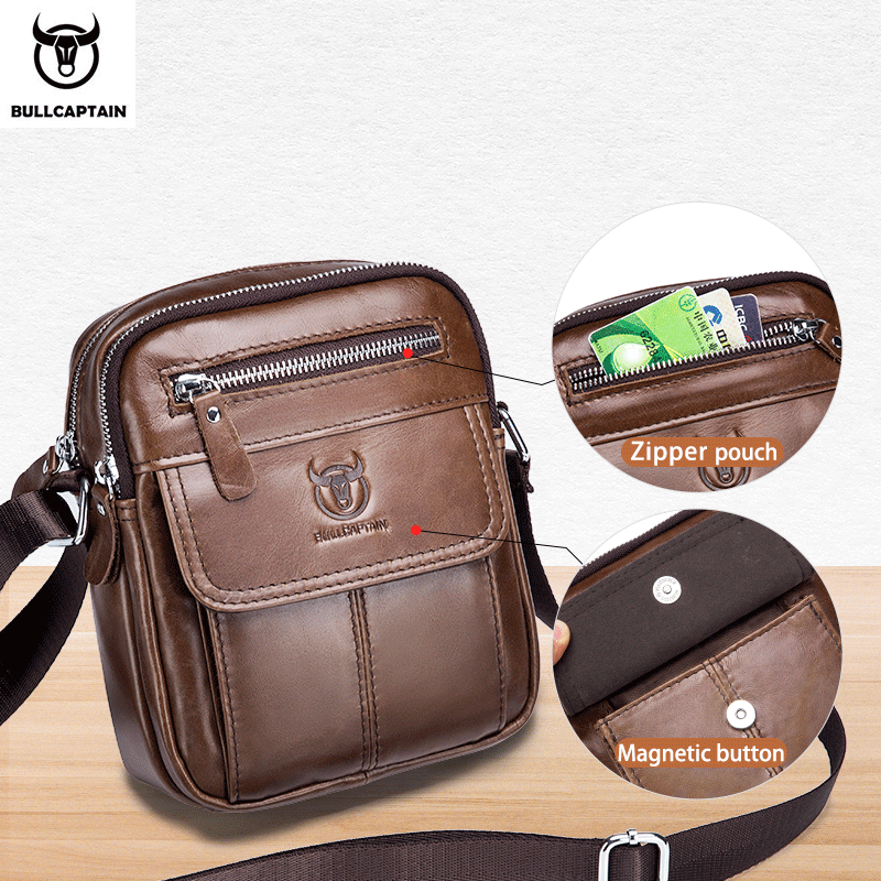 Bullcaptain Casual กระเป๋าสะพา - Leather Work Bag Men บทวิจารณ์และราคา