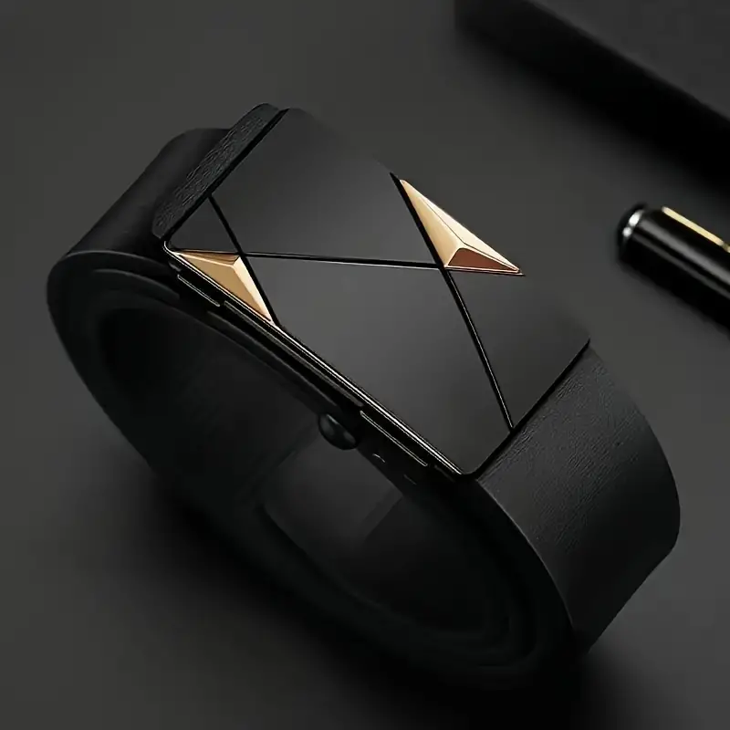 เข็มขัดหนัง PU ผู้ชายมีสไตล์ - - Leather Works Belt บทวิจารณ์และราคา
