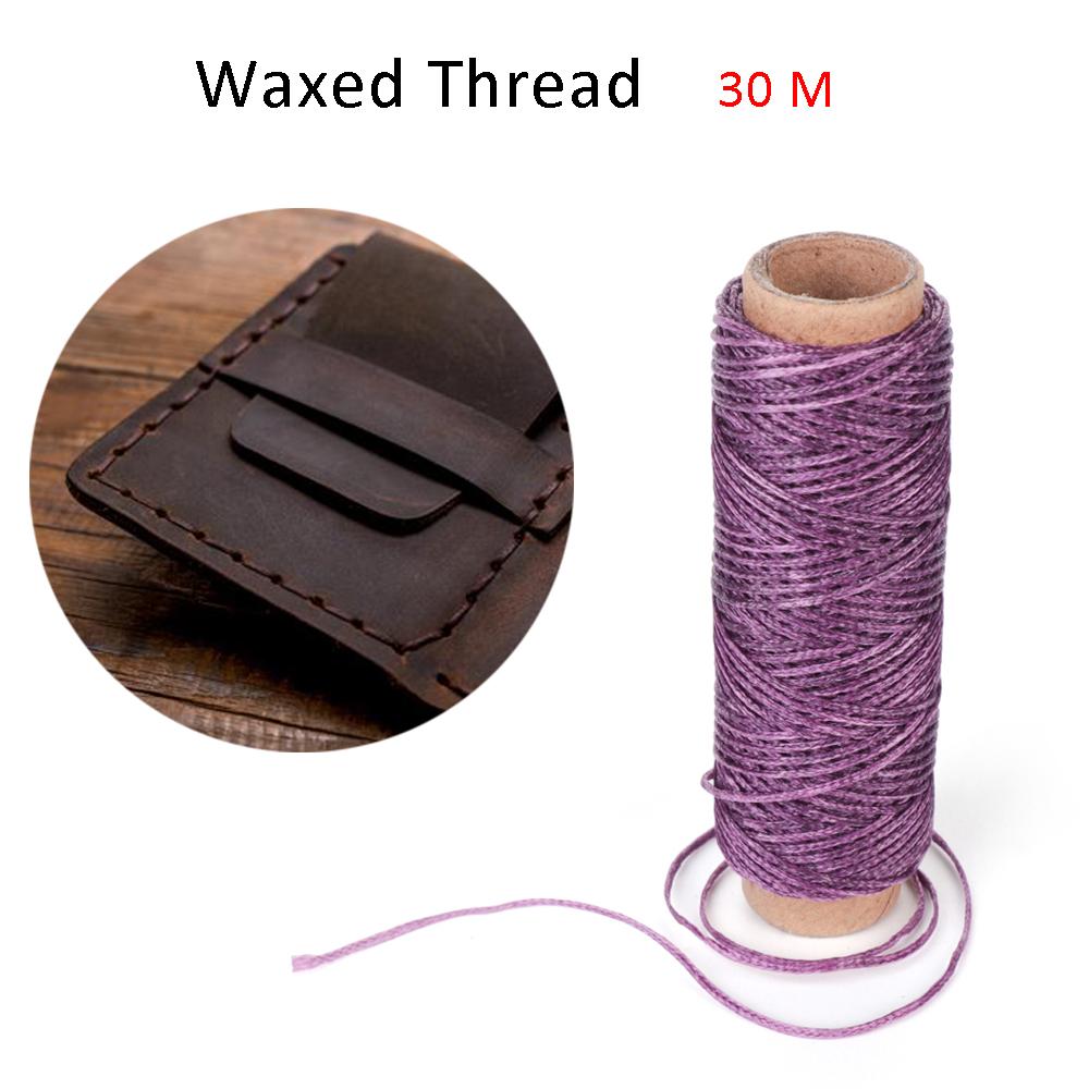 30เมตร/ม้วนด้ายเส้นใยผ้าฝ้ายด้ - Leatherworking Equipment บทวิจารณ์และราคา