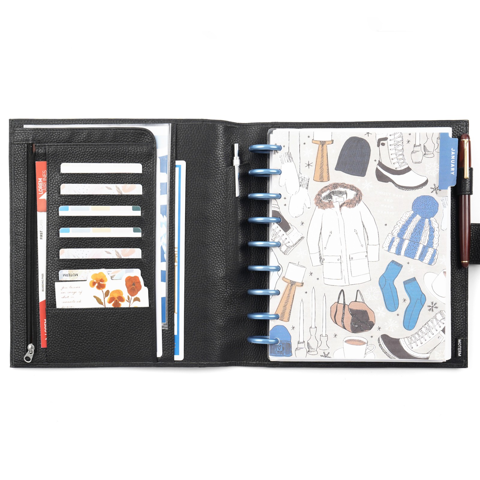 ปกสมุดแพลนเนอร์หนังแท้ Moterm  - Leather Work Notebook บทวิจารณ์และราคา
