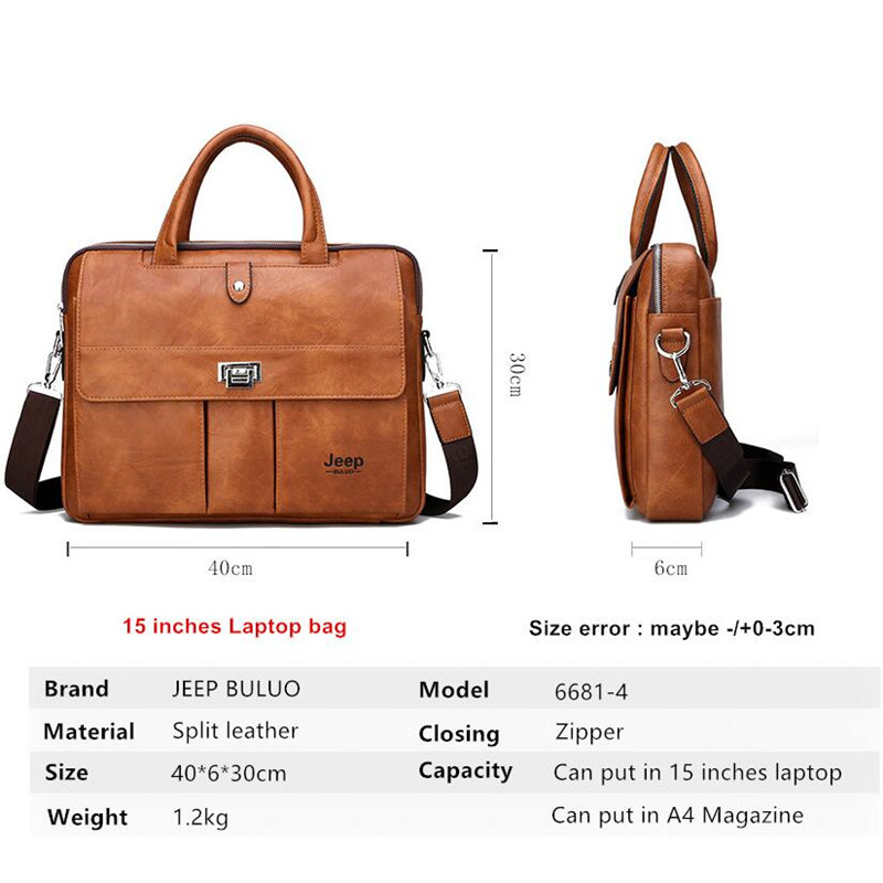 กระเป๋าเอกสารหนังสำหรับผู้ชาย  - Leather Work Bag Men บทวิจารณ์และราคา
