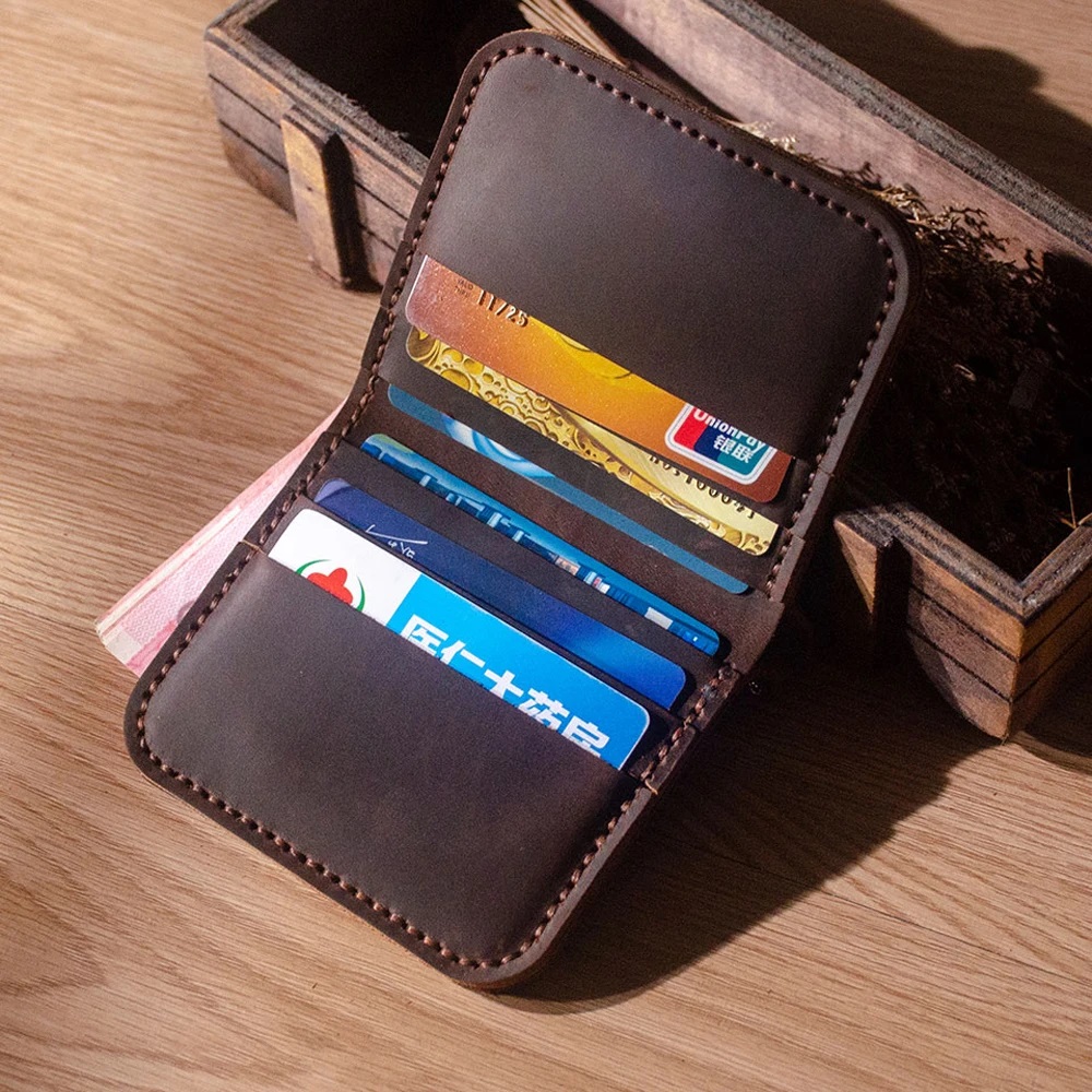 9.5x1ใส่การ์ดกระเป๋าสตางค์แบบพ - Leatherwork Accessories บทวิจารณ์และราคา