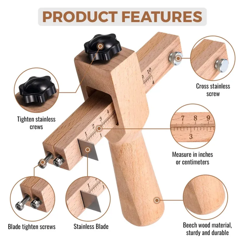 เครื่องตัดสายหนังแบบปรับได้ใหม - Leatherworking Equipment บทวิจารณ์และราคา