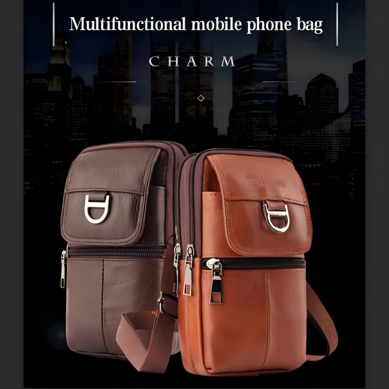 กระเป๋าคาดเอวหนังสำหรับผู้ชาย  - Leather Work Backpack บทวิจารณ์และราคา