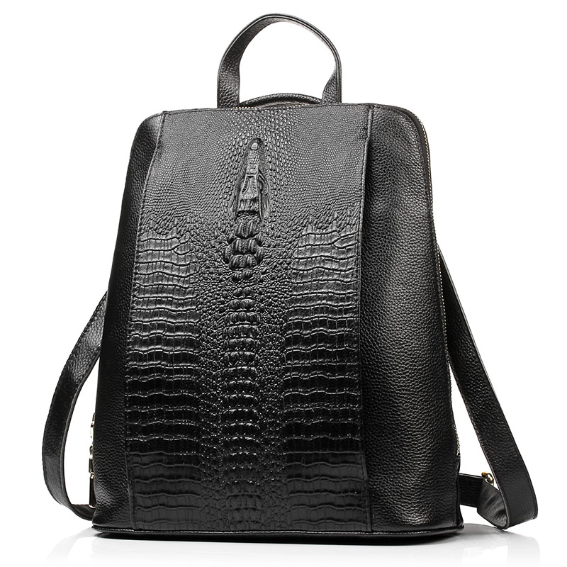 กระเป๋าเป้สะพายหลังหนังจระเข้ส - Leather Work Backpack บทวิจารณ์และราคา