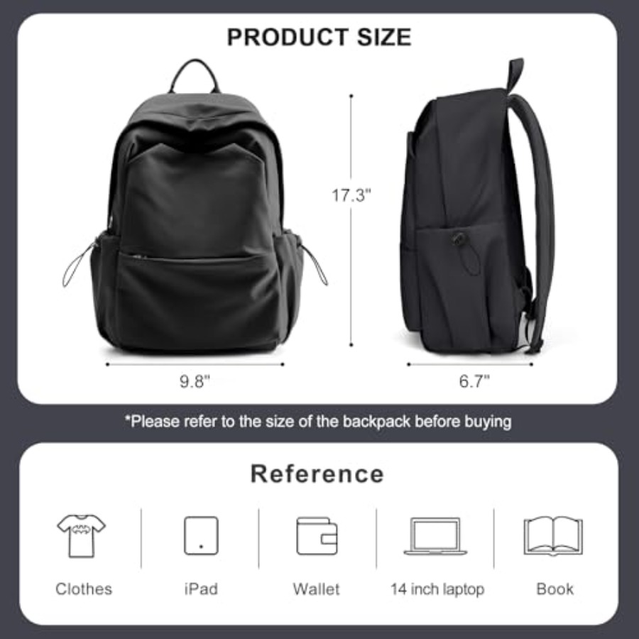 กระเป๋าเป้สะพายหลังสีดำสำหรับผ - Leather Work Backpack บทวิจารณ์และราคา