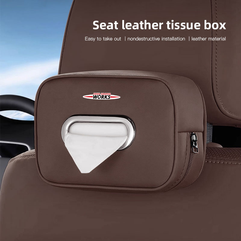 กล่องเก็บทิชชู่ในรถยนต์ อุปกรณ - Leather Work For Car บทวิจารณ์และราคา