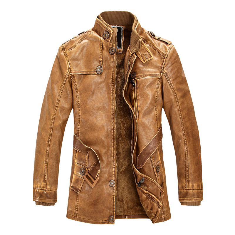 เสื้อแจ็คเก็ตมอเตอร์ไซค์ผู้ชาย - Leather Work Jacket Mens บทวิจารณ์และราคา
