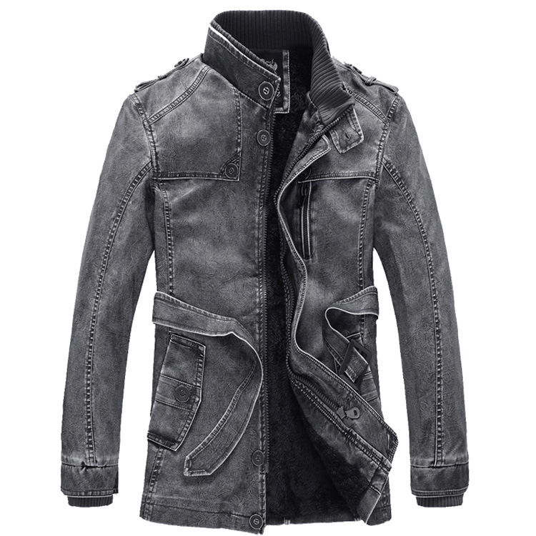 เสื้อแจ็คเก็ตมอเตอร์ไซค์ผู้ชาย - Leather Work Jacket Mens บทวิจารณ์และราคา